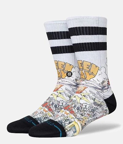 Green Day Basket Case Band Socks