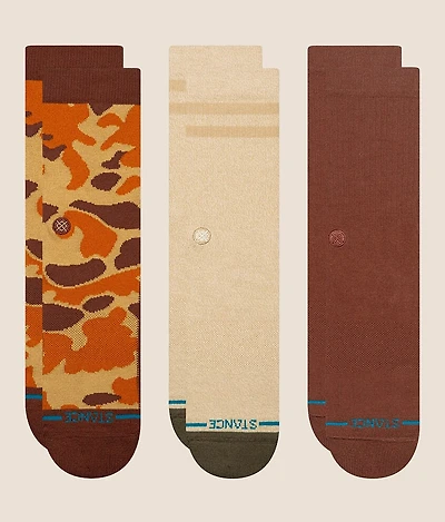 Stance 3 Pack Camo Socks