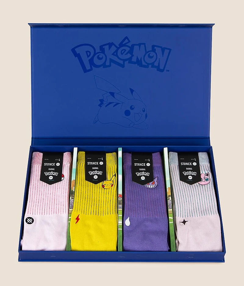 4 Pack Pokemon Socks Box Set