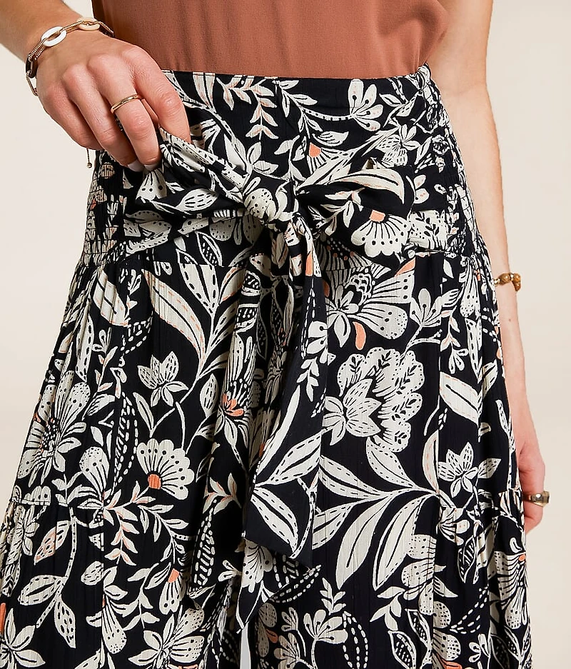 Floral Wide Leg Beach Pant