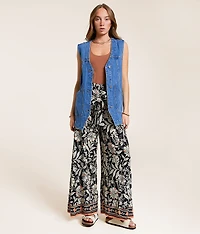 Floral Wide Leg Beach Pant
