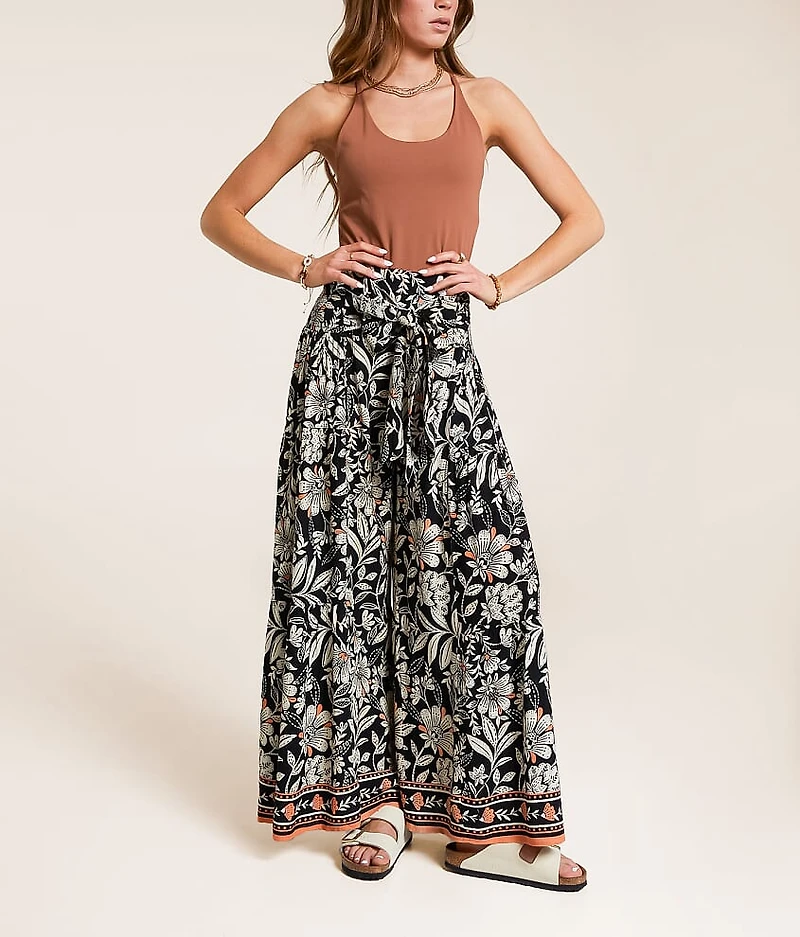 Floral Wide Leg Beach Pant