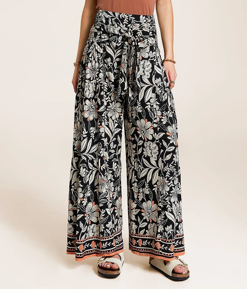 Floral Wide Leg Beach Pant