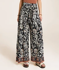 Floral Wide Leg Beach Pant