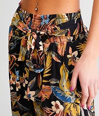 Floral Print Beach Pant