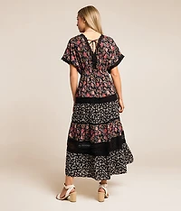 Mixed Floral Maxi Dress