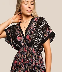 Mixed Floral Maxi Dress