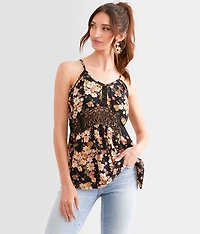Floral Crochet Tank Top