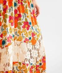 Floral Print Beach Pant