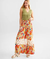 Floral Print Beach Pant