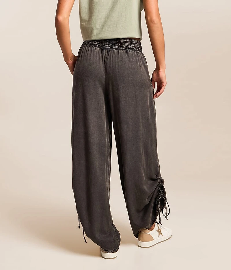 Washed Wide Leg Pant