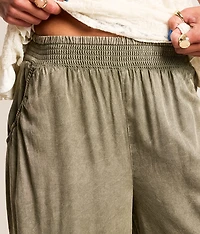 Washed Wide Leg Pant