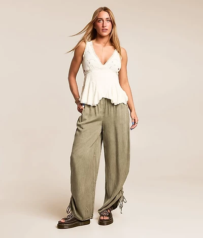Washed Wide Leg Pant