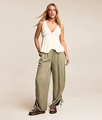 Washed Wide Leg Pant