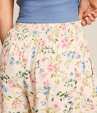 Floral Wide Leg Beach Pant