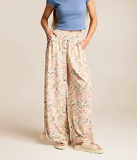 Floral Wide Leg Beach Pant