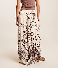 Animal Print Wide Leg Pant
