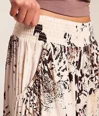 Animal Print Wide Leg Pant