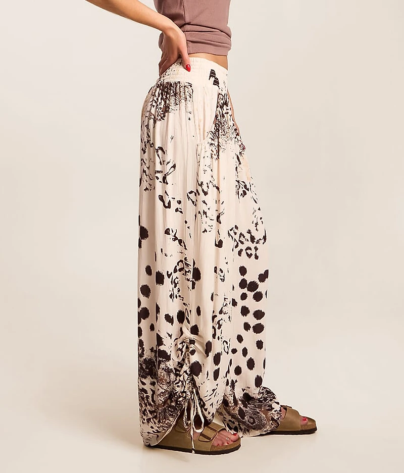 Animal Print Wide Leg Pant