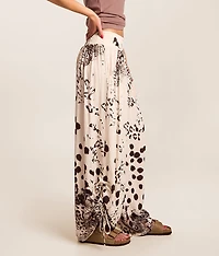 Animal Print Wide Leg Pant
