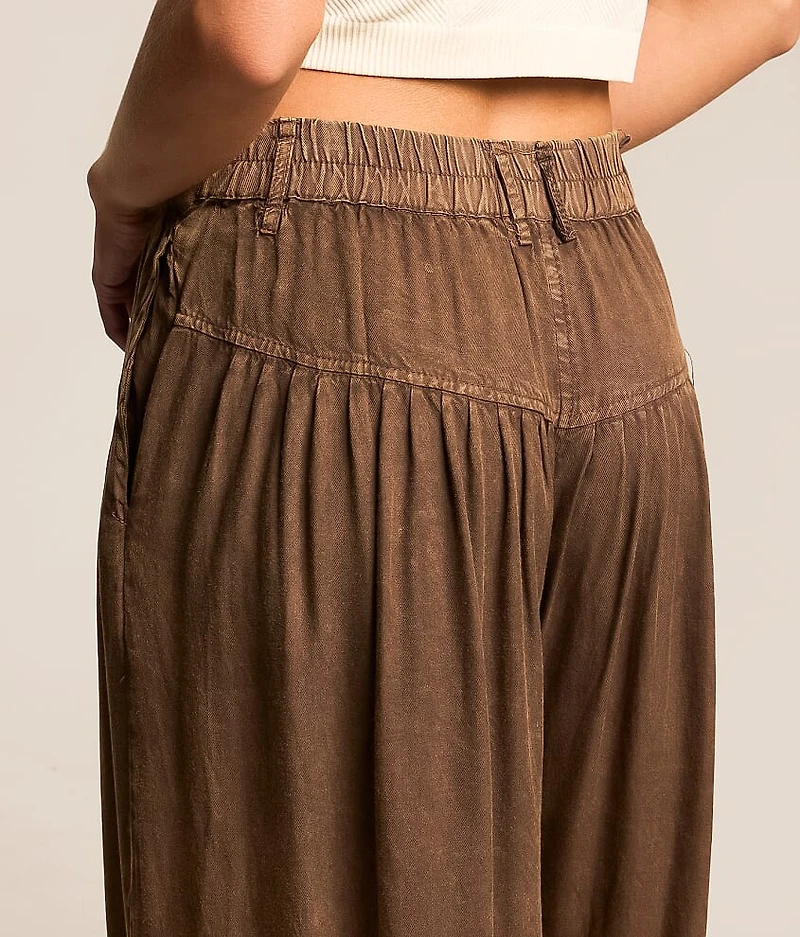 Washed Wide Leg Pant