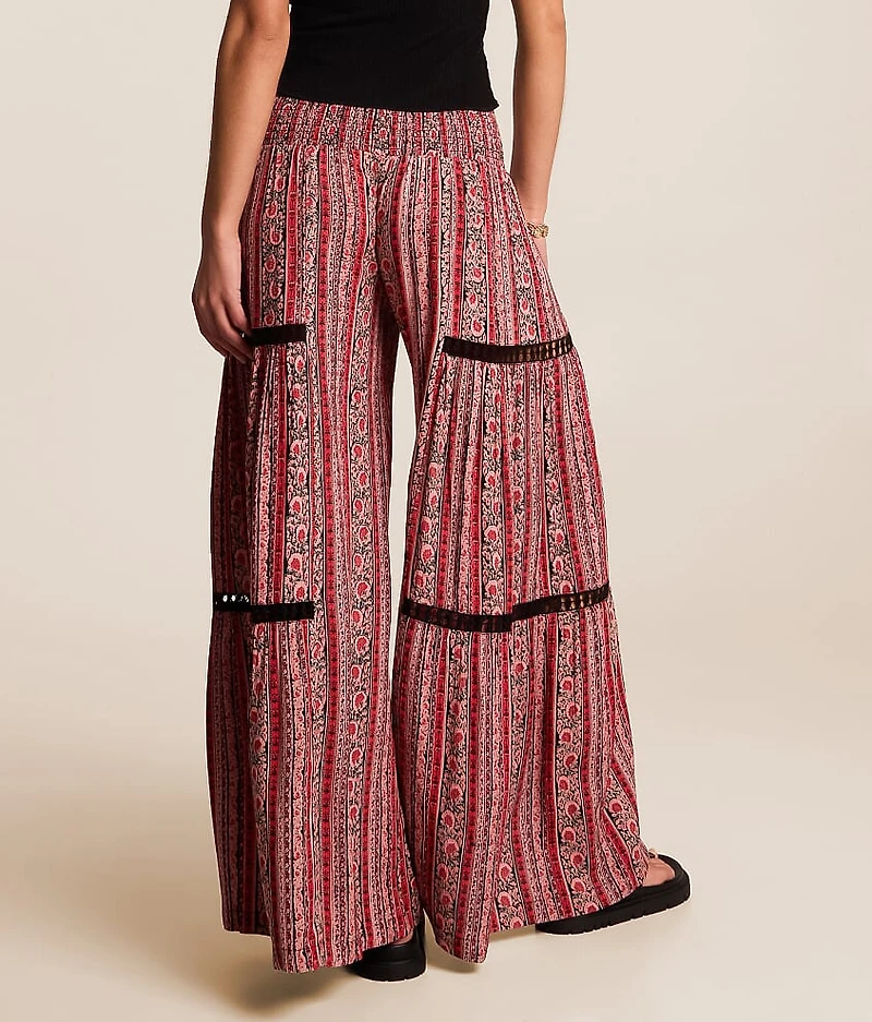 Floral Striped Beach Pant
