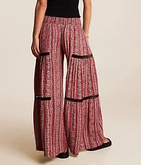 Floral Striped Beach Pant