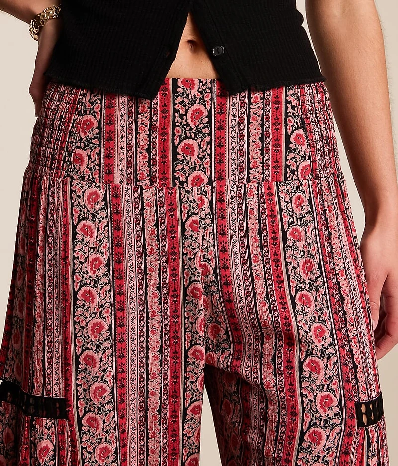 Floral Striped Beach Pant