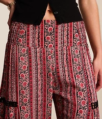 Floral Striped Beach Pant