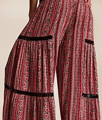 Floral Striped Beach Pant