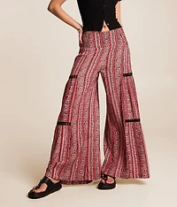 Floral Striped Beach Pant