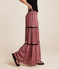 Floral Striped Beach Pant