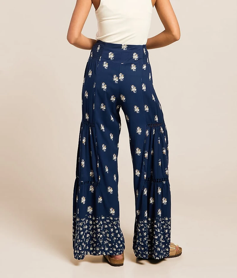 Floral Wide Leg Beach Pant