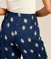 Floral Wide Leg Beach Pant