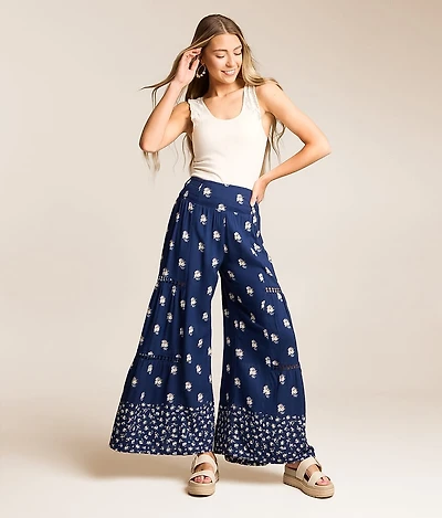 Floral Wide Leg Beach Pant
