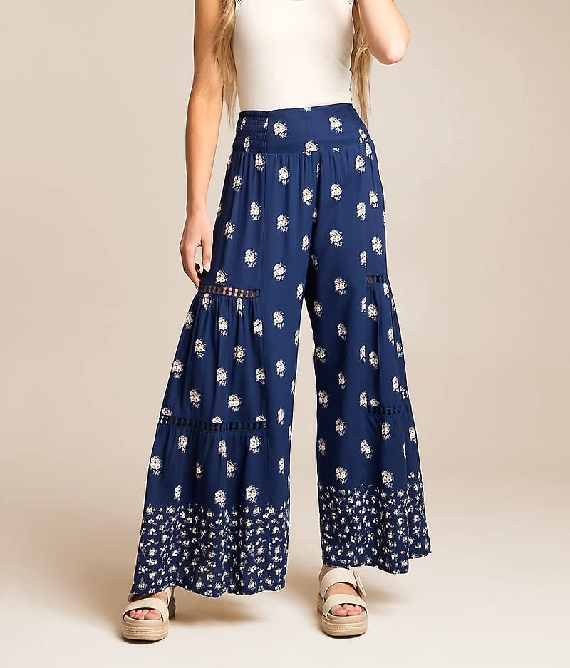 Floral Wide Leg Beach Pant