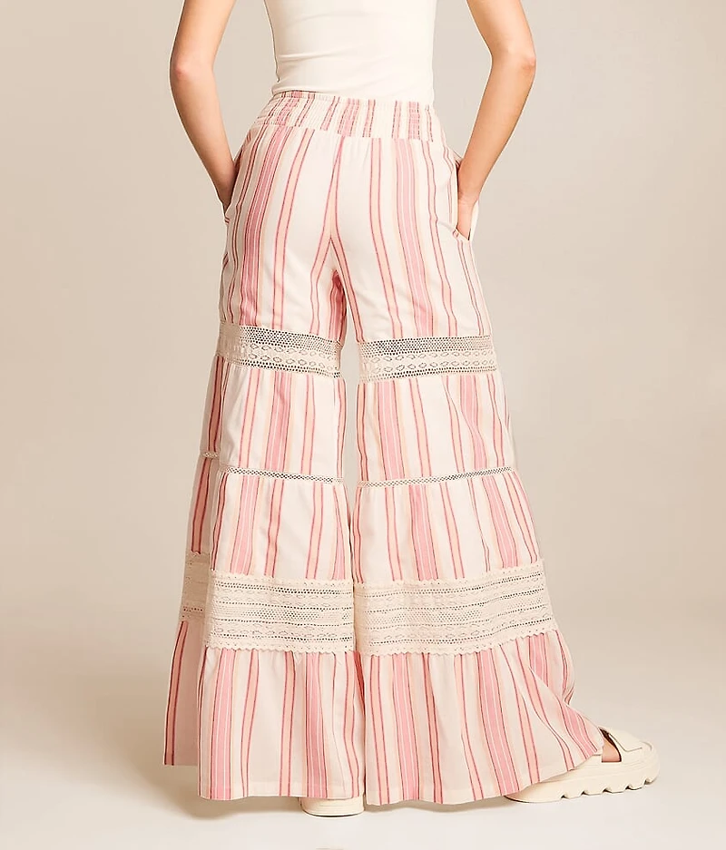 Striped Wide Leg Beach Pant