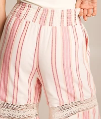Striped Wide Leg Beach Pant