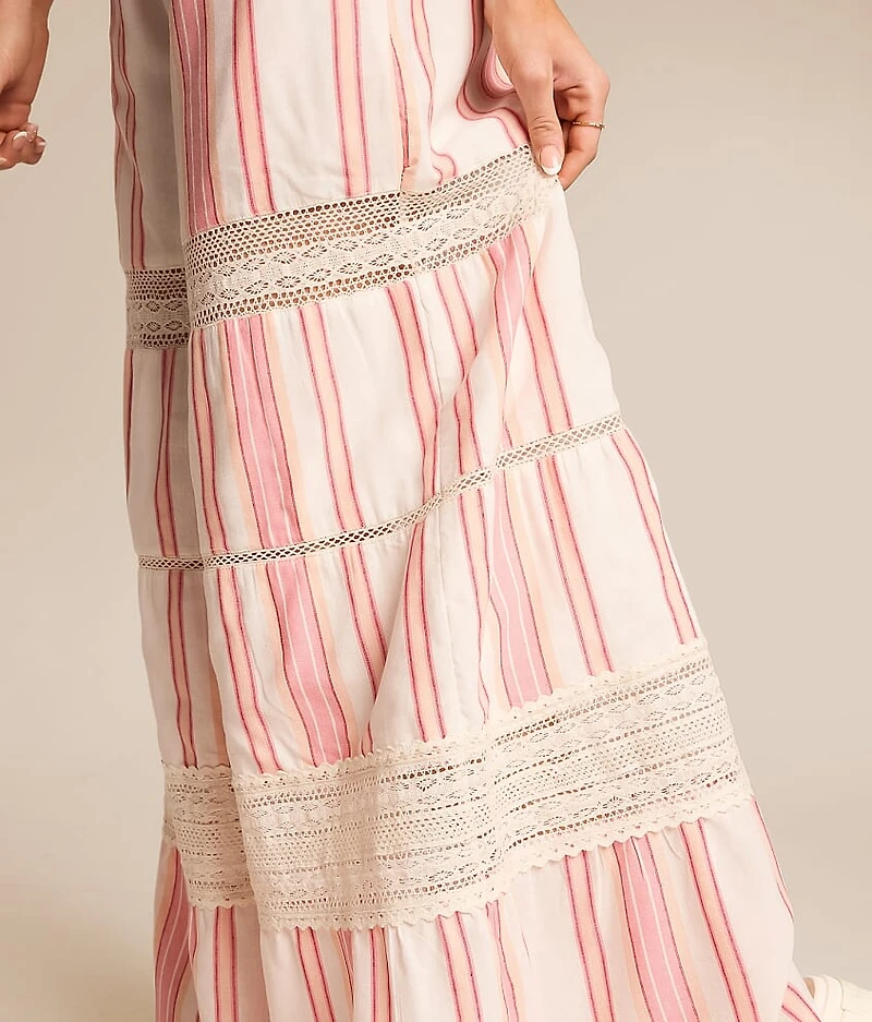 Striped Wide Leg Beach Pant