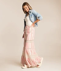 Striped Wide Leg Beach Pant