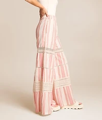 Striped Wide Leg Beach Pant