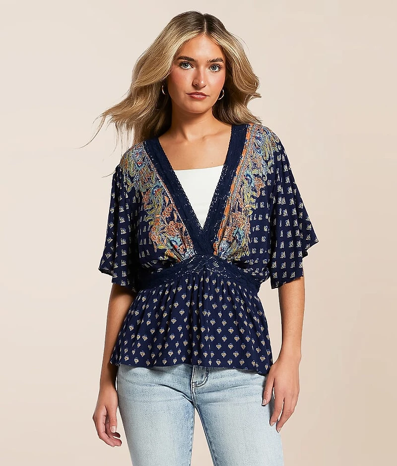 Floral Peplum Top