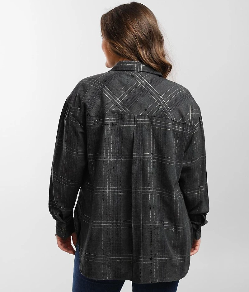 Metallic Plaid Shirt