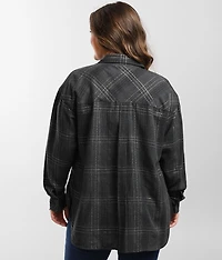 Metallic Plaid Shirt