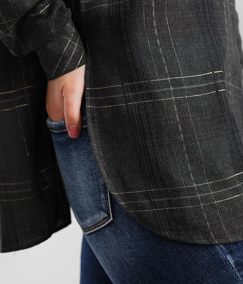 Metallic Plaid Shirt