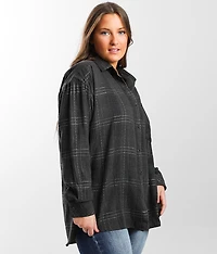 Metallic Plaid Shirt