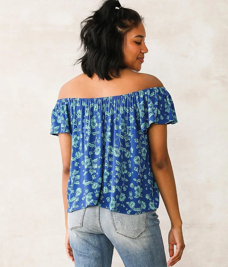 Floral Off The Shoulder Top