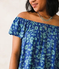 Floral Off The Shoulder Top