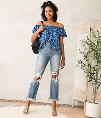 Floral Off The Shoulder Top