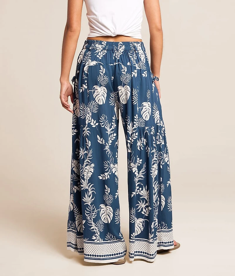 Tropical Wide Leg Beach Pant